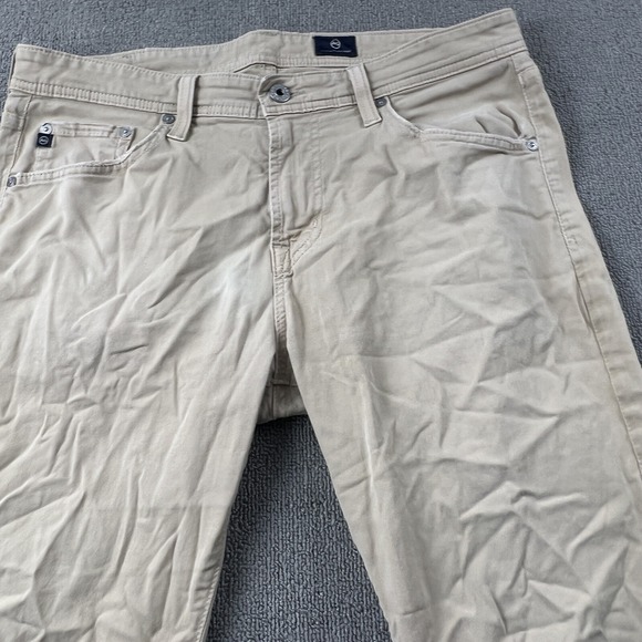 Adriano Goldschmied AG Pants Adult Size 33W 30L Tan Beige Jeans Casual Men's - Picture 5 of 13